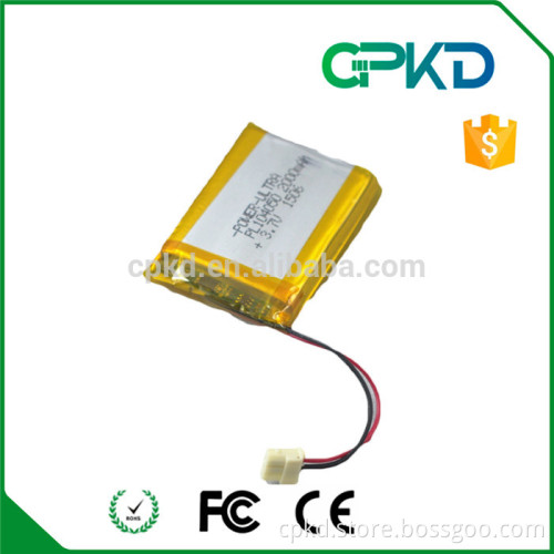 prismatic size 3.7v 2000mah lipo battery